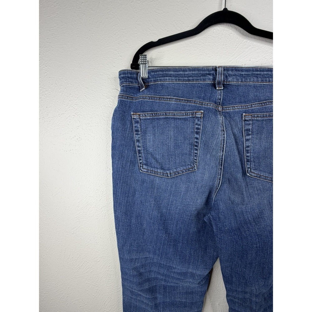 Eileen Fisher Woman 16W Blue Organic Cotton Tapered Leg Jeans Medium Wash Denim - Picture 5 of 9